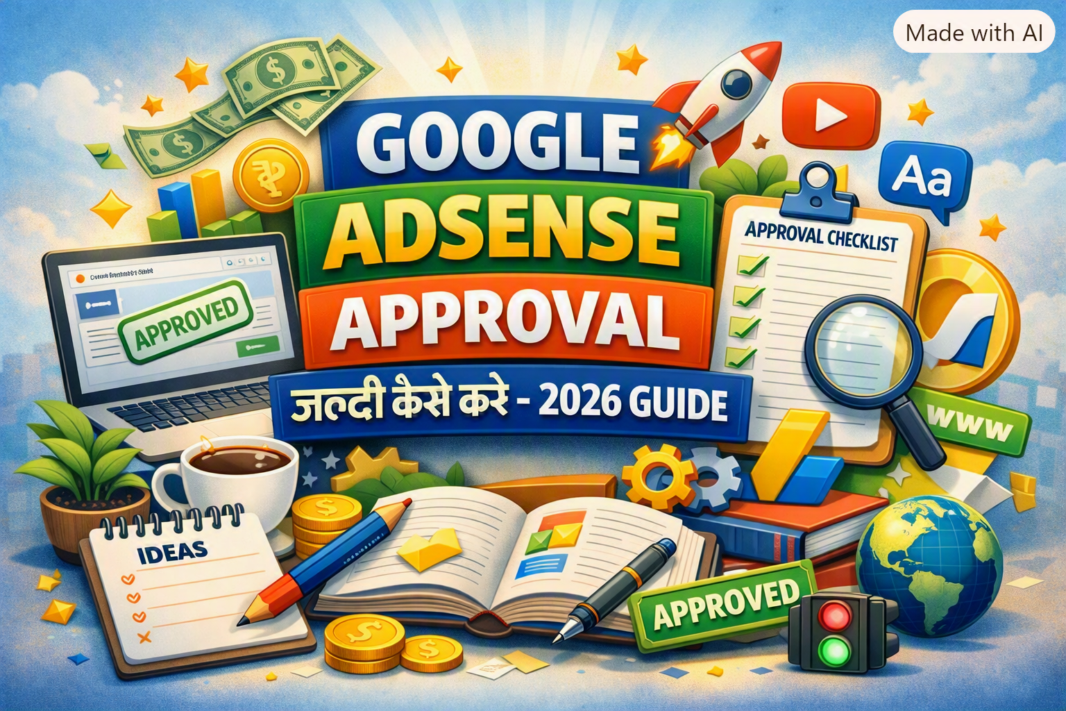 Google AdSense approval jaldi kaise kare