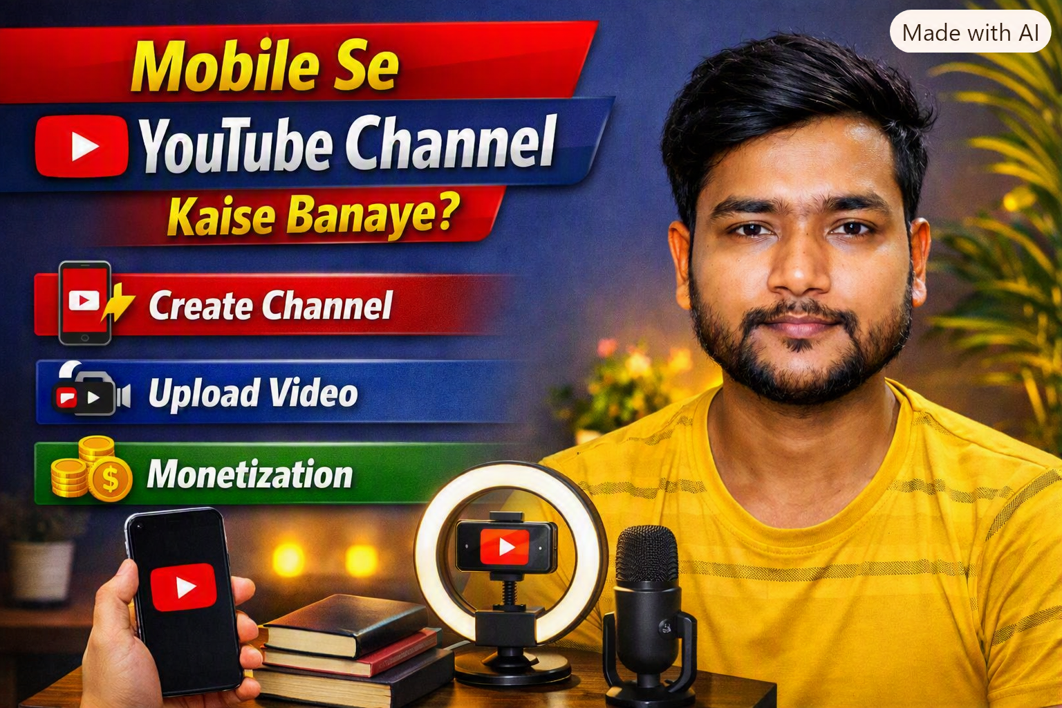 mobile se youtube channel kaise banaye