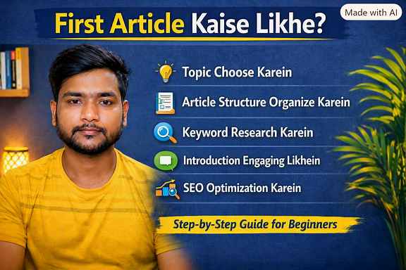 First article kaise likhe: