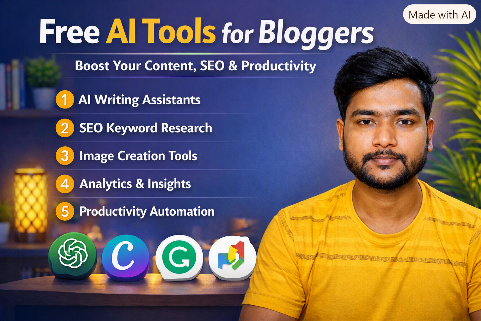 free AI tools for bloggers: