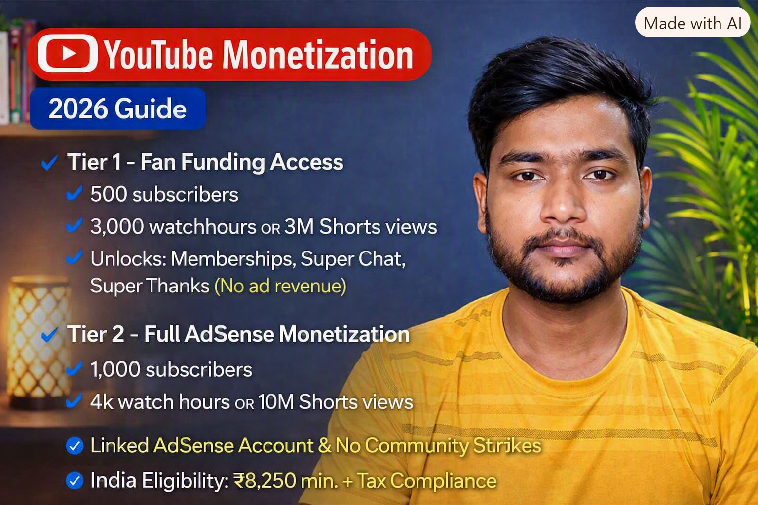 YouTube Channel Monetization Requirements 2026