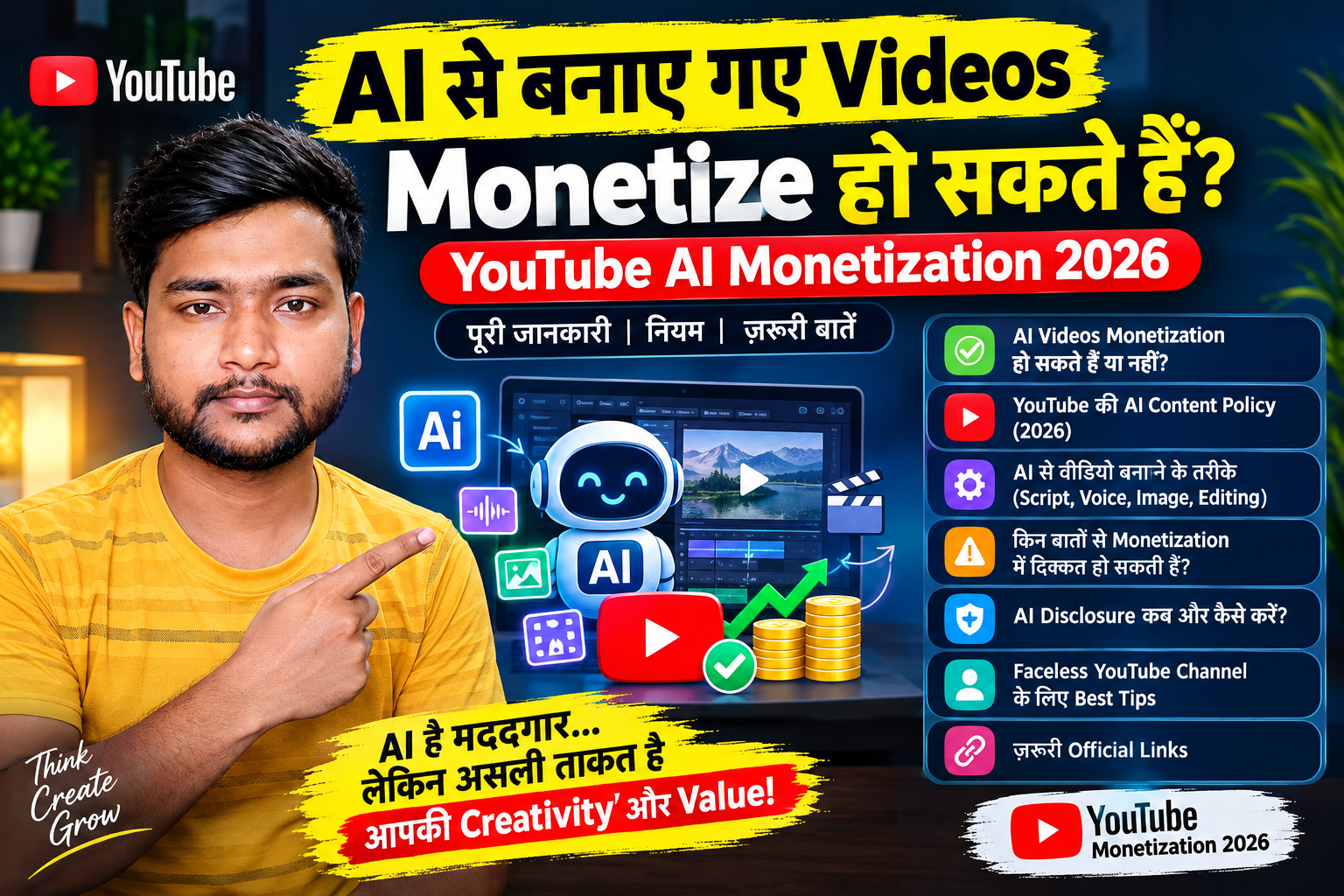 YouTube AI videos monetization